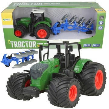 БОЛЬШОЙ ТРАКТОР ТРАКТОРНАЯ СЕЛЬСКОХОЗЯЙСТВЕННАЯ МАШИНА С ПЛУГОМ ПОДВИЖНЫЕ ЭЛЕМЕНТЫ КОЛЕСА XXXL