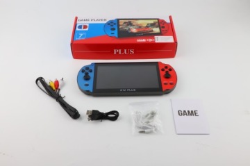 РЕТРО ИГРОВАЯ КОНСОЛЬ МНОГО ИГР 7 ДЮЙМОВ 16GB X12 ПЛЮС ПОЛИРОВКА МЕНЮ