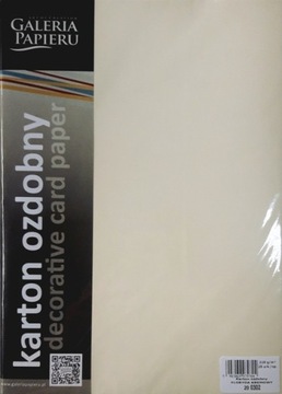 Karton ozdobny FLORYDA 220g KREMOWY 200302