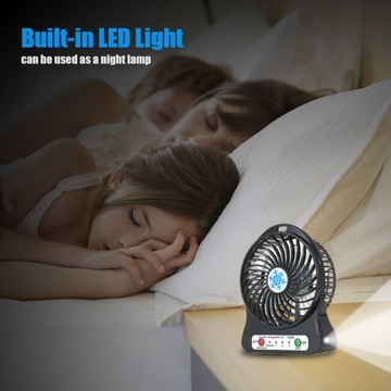 ВЕНТИЛЯТОР, НА АККУМУЛЯТОРЕ + портативный USB-порт