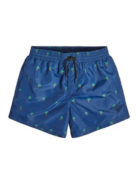 GUESS Szorty kąpielowe L3GZ01 TEL62 Żółty Regular Fit