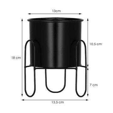 МЕТАЛЛИЧЕСКАЯ ПОДСТАВКА ДЛЯ ЦВЕТОВ ПОДСТАВКА ДЛЯ ЦВЕТОВ РАСТЕНИЯ ЛОФТ СТОЯЩИЙ ЧЕРНЫЙ СОВРЕМЕННЫЙ