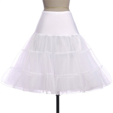 Halka retro tiulowa PIN UP tutu pod sukienkę unosząca biała tiul M/L