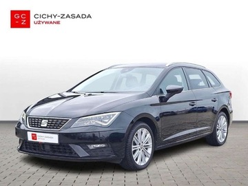 Seat Leon III ST Facelifting 1.5 EcoTSI 130KM 2020 Seat Leon SalonPL ST TSI 130KM Xcellence Pakiet Zimowy ACC LED Comfort Dea