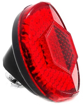 ОТРАЖАТЕЛЬ ЗАДНЕГО ВЕЛОСИПЕДНОГО КРЫЛА, КРАСНЫЙ, КРУГЛЫЙ