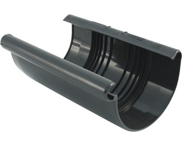Łącznik rynny 125mm grafitowy Marley