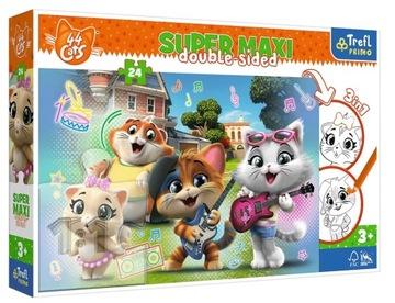 TREFL PUZZLE SUPER MAXI 24 EL RADOSNE KOTY