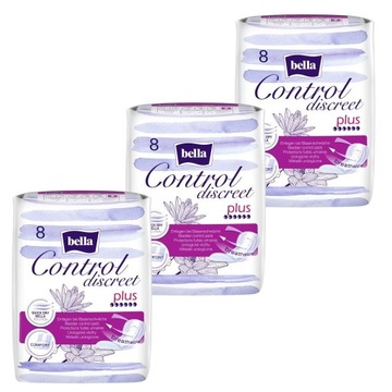 Wkładki urologiczne Bella Discreet Plus 8sztx3