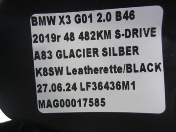 BMW X3 G01 G20 F98 RADIÁTOR DMYCHADLO 9382874 7942068 64119382874