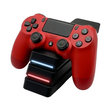 PS4 Paga Charger Black Led Micro USB LED