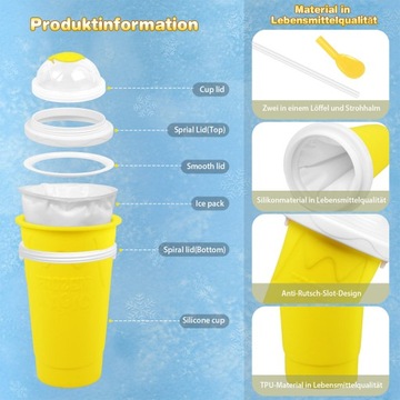 КРУЖКА ДЛЯ ПРИГОТОВЛЕНИЯ МОРОЖЕНОГО СОРБЕТА SLUSHY GRANITY 330МЛ