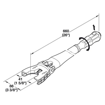 Инструмент для регулировки Axilo HAFELE KEY 637.76.360