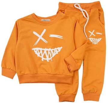DRES KOMPLET SPORTOWY potworek ŻÓŁTY 92 H406A