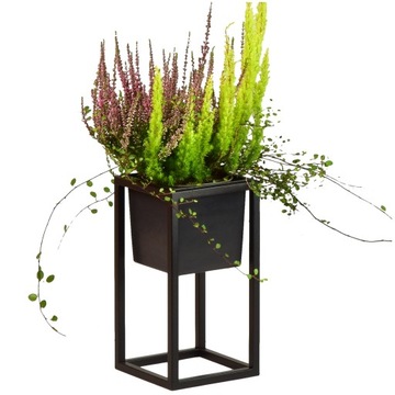 KWIETNIK STOJĄCY STOJAK METALOWY PÓŁKI NA KWIATY ROŚLINY LOFT DESIGM S 28cm