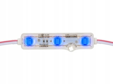MODUŁ LED SAMSUNG 12V SMD5630 IP68 1,5W NIEBIESKI