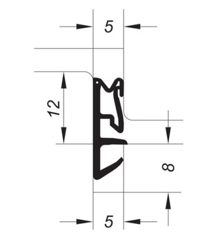 USZCZELKA USZCZELKI OKNA DREWNIANE CZARNA ACF 5491