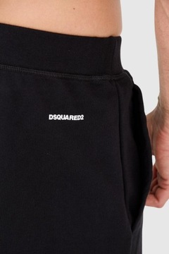 DSQUARED2 Czarne bawełniane szorty męskie XL