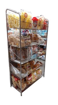 ПОЛКА МАГАЗИННАЯ ДЛЯ ХЛЕБА И ОВОЩЕЙ КОРЗИНА 90