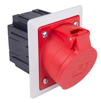 Gniazdo tablicowe z puszką 16A 5P 400V /80x97/