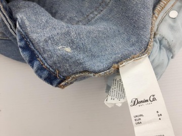 DENIM CO jeansowe KRÓTKIE SPODENKI z dziurami MODNE gipiura _ 36