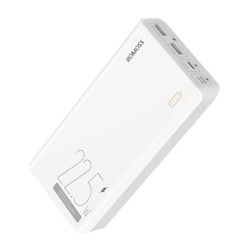ROMOSS POWERBANK USB DO TELEFONU 30000MAH 2X USB-A USB-C QC PD 22.5W KABEL