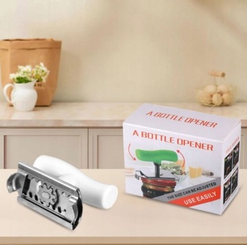 Открывалка для банок, бутылок, крышек, универсальная 2-в-1