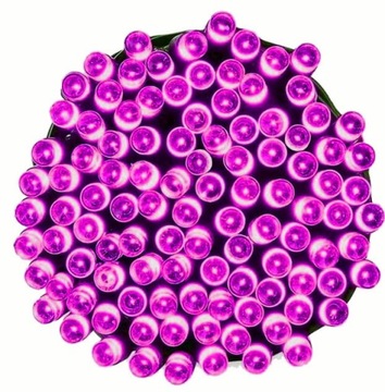 LAMPKI CHOINKOWE MOCNE 200 LED RÓŻOWY PROGRAMATOR