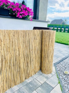 Mata trzcinowa trzcina osłona płot 1,10x6m gęsta