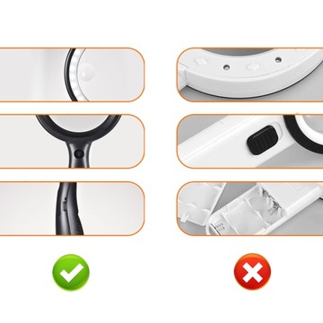 ЛУПА ДЛЯ ЧТЕНИЯ СО СВЕТОДИОДНОЙ ЛУПОЙ 30x/60x