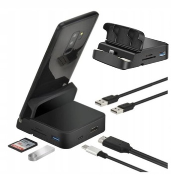 Adapter USB-C do Samsung DEX Stacja Dokująca HUB USB-C 8w1 HDMI czytnik SD