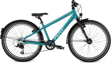 Rower dziecięcy PUKY CYKE 24-8 Active Turquoise/black - 4467