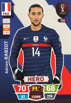 World Cup Qatar 2022 Hero RABIOT 114