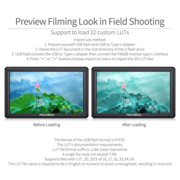 6-дюймовый монитор предварительного просмотра Feelworld FW568 V3