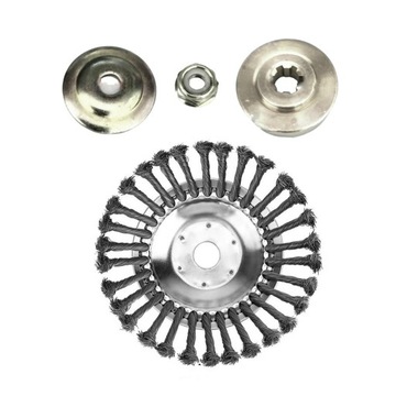 Steel Wire Rotary Brush Cutter Trimmer Head, Weeds Blade 6inch other 3 kits