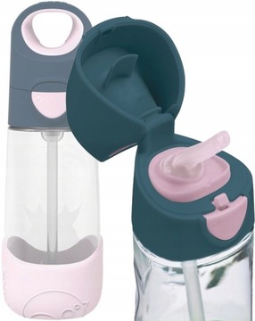 B.BOX TRITANOWA BUTELKA KUBEK BIDON + SŁOMKA 450ML dla dzieci na wodę