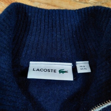 Sweter na Zamek LACOSTE Męski Wełniany XL