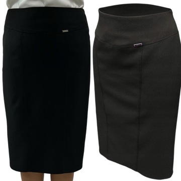 D45 SPÓDNICA MADAME DŁUŻSZA CZARNA R.42