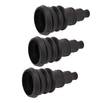 3 шт., защитные рукава для ботинок брандмауэра, черная резина, универсальная, до 3/8