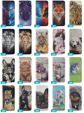 ETUI MAGNET do Samsung Galaxy J4 Plus SZKŁO WZORY