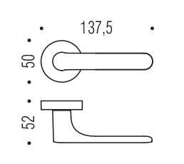 Ручка ONE C01 белая COLOMBO DESIGN