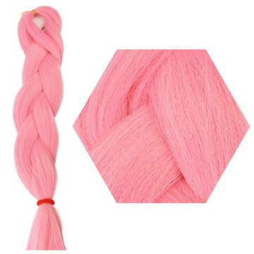 Włosy SYNTETYCZNE do warkoczyków KOLOROWE warkoczyki DOCZEPIANE WŁOSY pasma