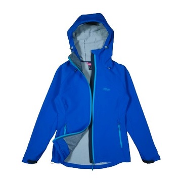 RAB Salvo Kurtka Damska Softshell Niebieska Logowana r. 38