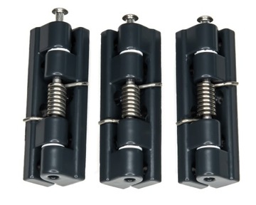 ZAWIASY ALUMINIOWE UNIWERSALNE ANTRACYT 3 szt.