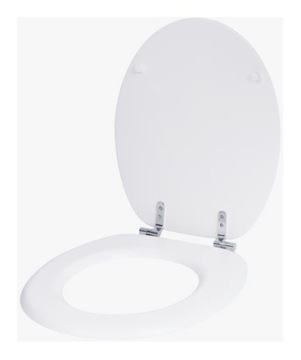 DESKA SEDESOWA Z mdf UNIWERSALNA MOCOWANIE METALOWE GRUBA OKLEINA BIAŁA