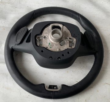 РУЛЕВОЕ КОЛЕСО SKODA OCTAVIA IV С ПОДОГРЕВОМ КОЖАНЫХ ЛЕЗВИЙ