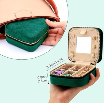 Органайзер для шкатулки, шкатулка для драгоценностей с зеркалом, кофр