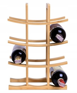 Винная подставка для вина бутылка деревянная бамбука шельфа 12 мест