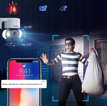 НАРУЖНАЯ IP КАМЕРА МОНИТОРИНГА WiFi 3Mpx HD TUYA