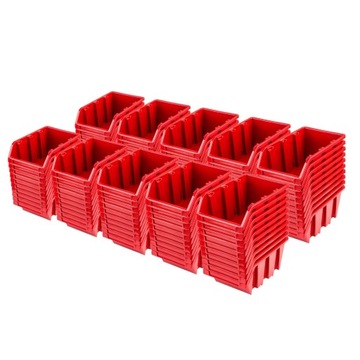 Pojemniki Warsztatowe | Zestaw 100 szt. NP16 RED