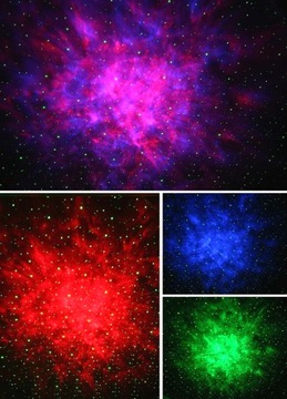 Светодиодная лампа-проектор со звездой и динамиком